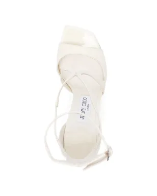 Jimmy Choo Azia エラスティックストラップサンダル - White - サムネイル4