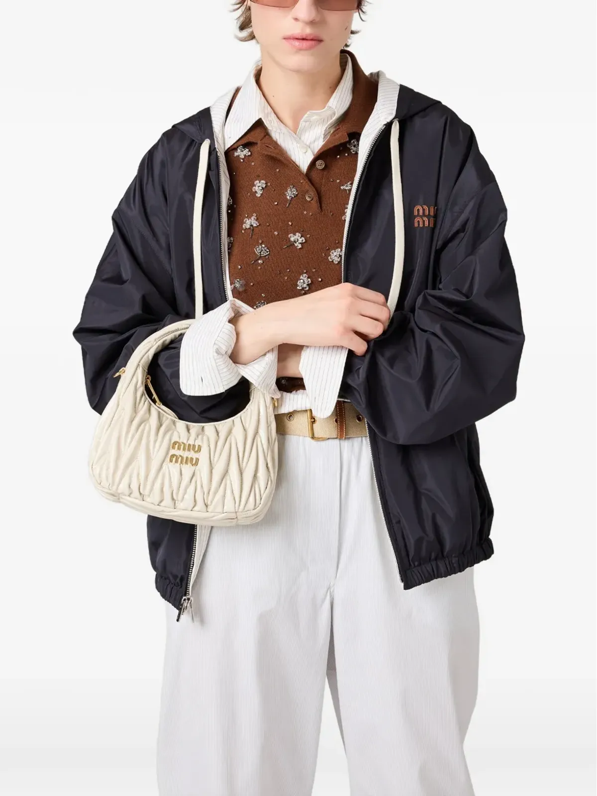 Miu Miu Wander マテラッセ パテントレザー バッグ - 画像2