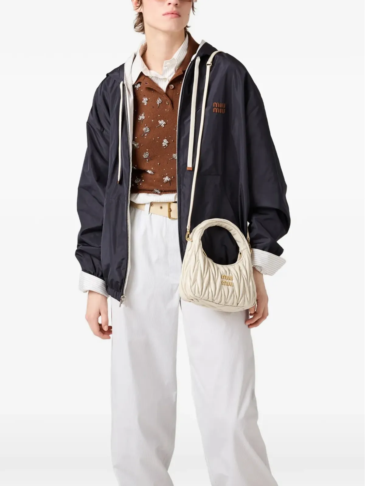 Miu Miu Wander マテラッセ パテントレザー バッグ - 画像3