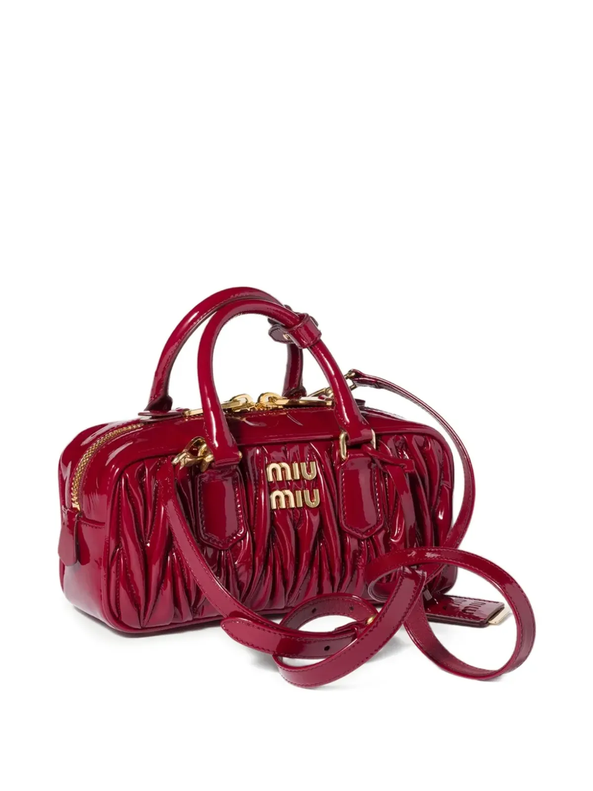 Miu Miu Arcadie マテラッセ パテントレザー バッグ - 画像3