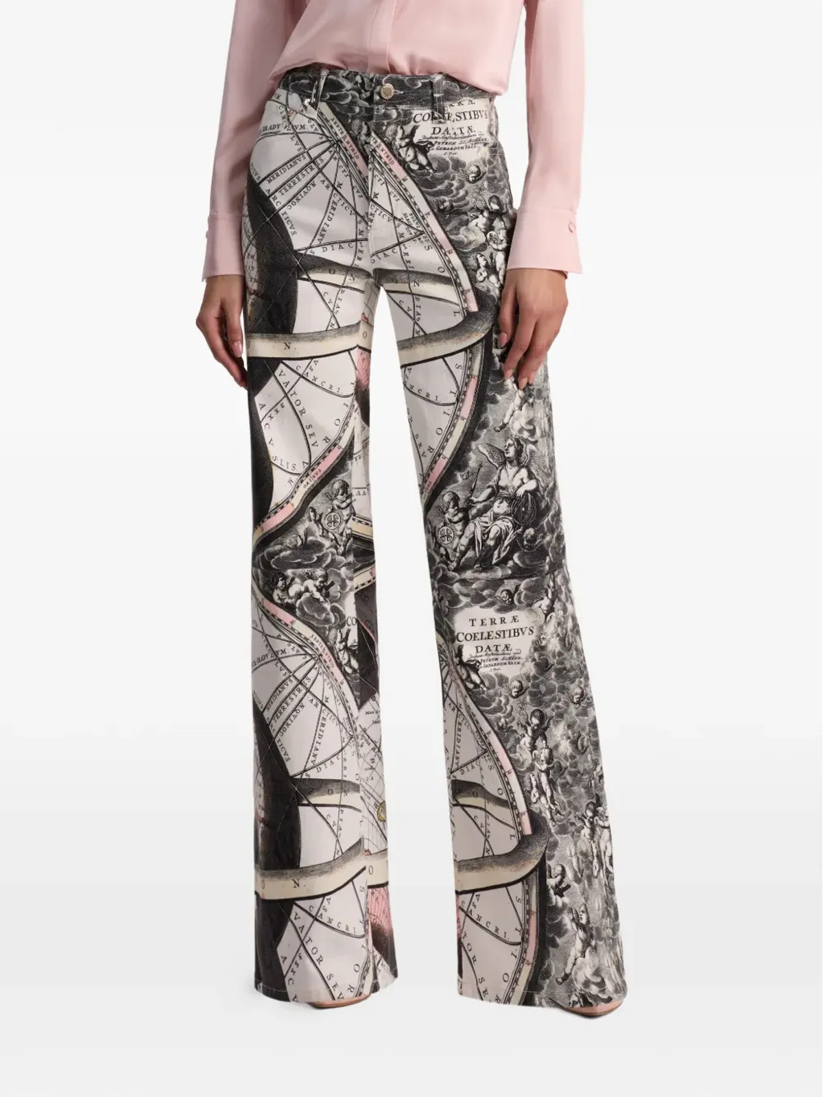 alice + olivia シックプリント フルレングスジーンズ - White - 画像5