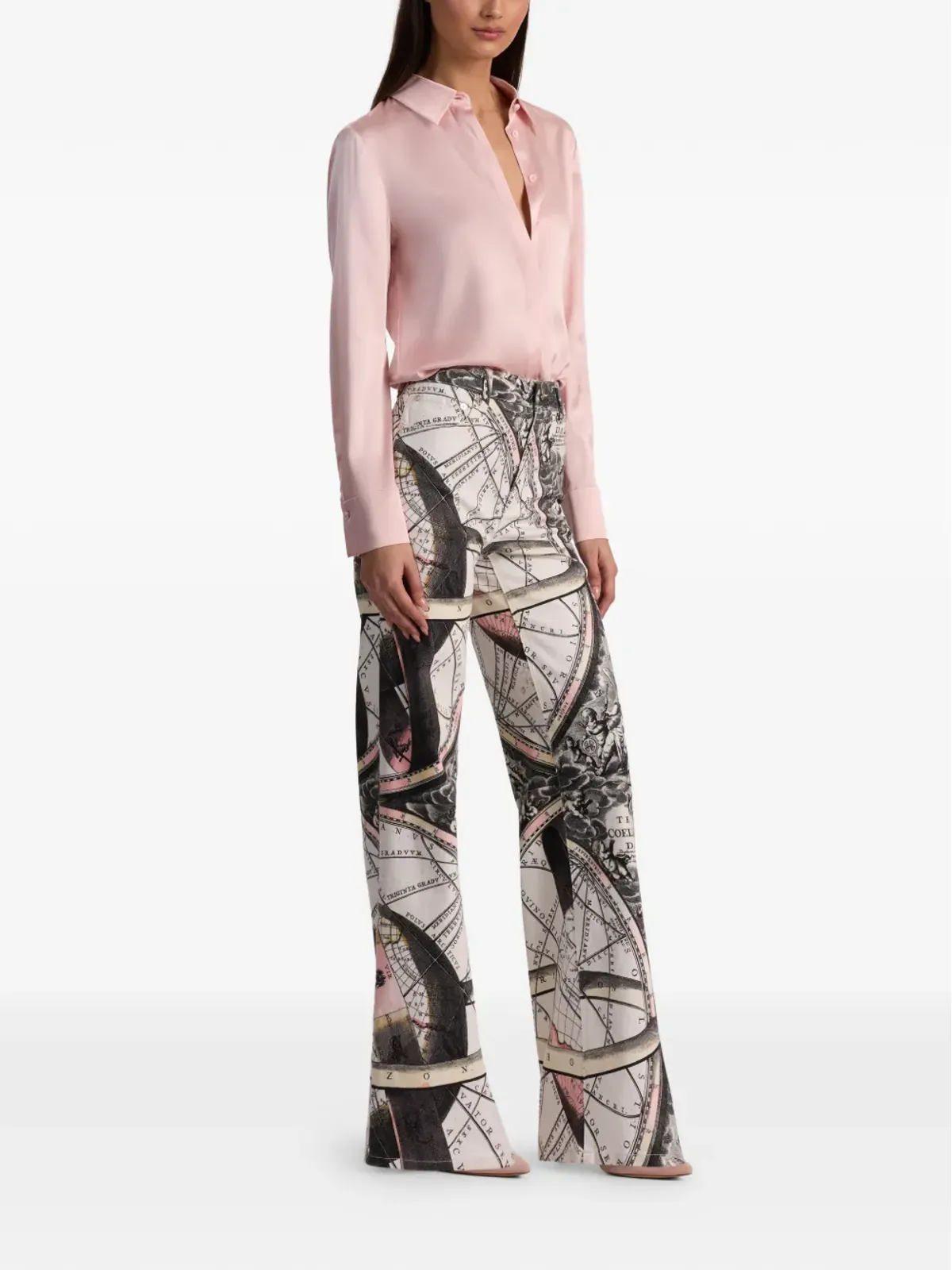alice + olivia シックプリント フルレングスジーンズ - White - 画像3