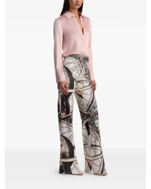 alice + olivia シックプリント フルレングスジーンズ - White - サムネイル3