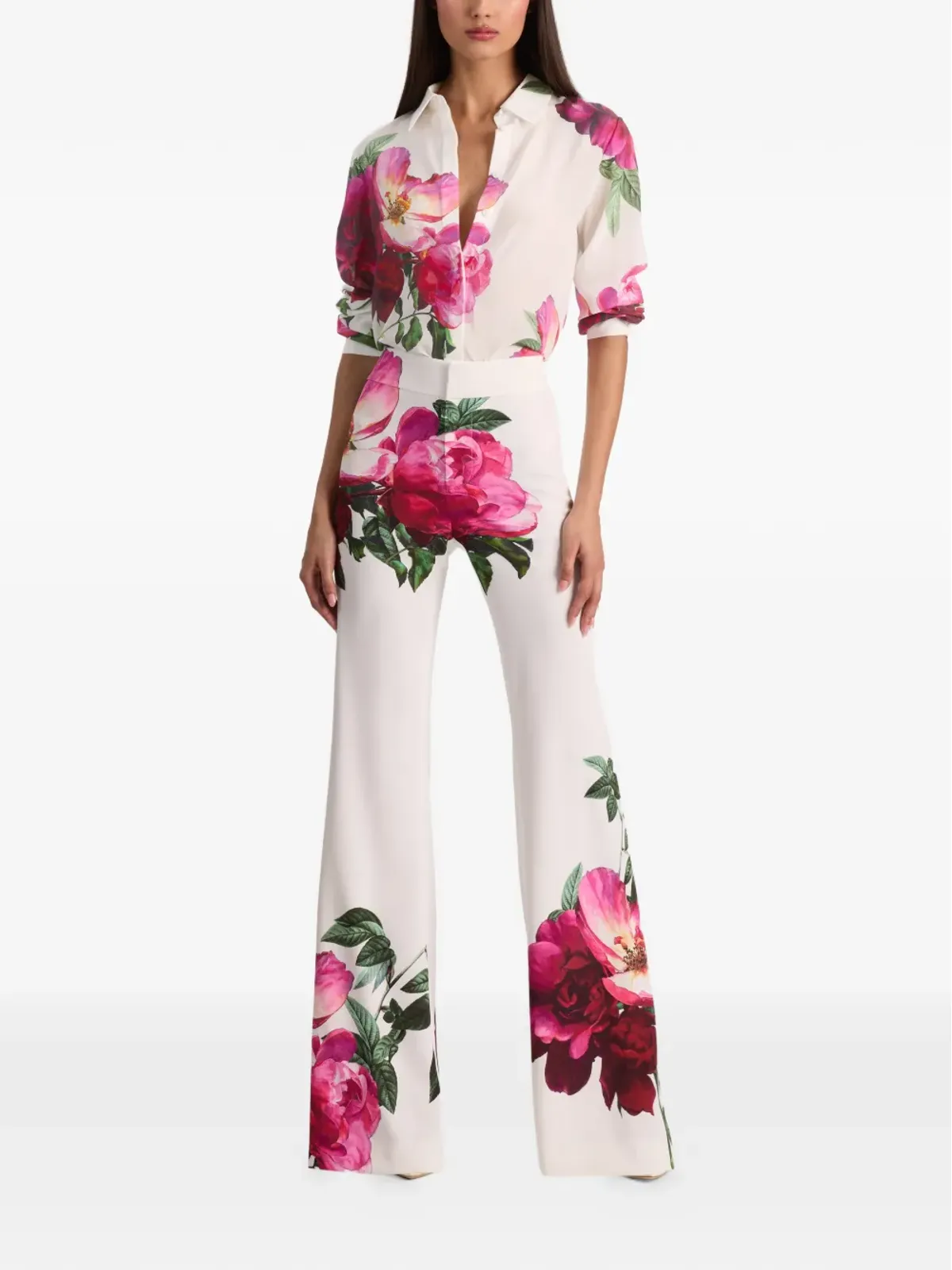 alice + olivia 花柄ブーツカットパンツ - 画像2