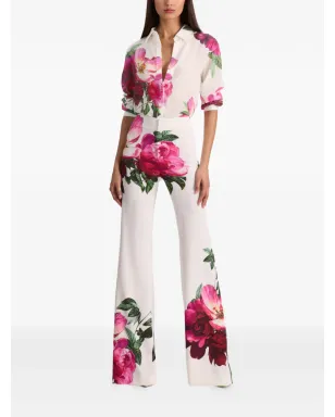 alice + olivia 花柄ブーツカットパンツ - サムネイル2
