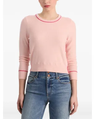 alice + olivia Coralann ティッピング クルーネック セーター - サムネイル5
