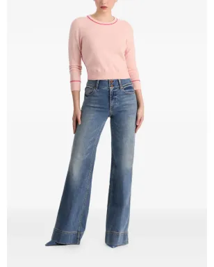 alice + olivia Coralann ティッピング クルーネック セーター - サムネイル2