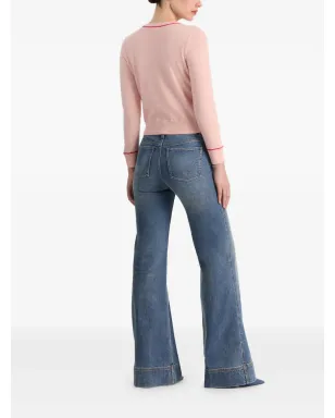 alice + olivia Coralann ティッピング クルーネック セーター - サムネイル4