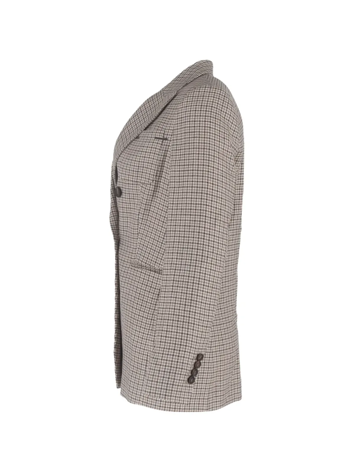 Brunello Cucinelli Vintage ヘリンボーン柄ダブルブレストブレザー - 画像2