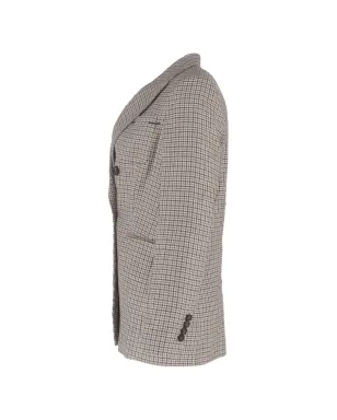 Brunello Cucinelli Vintage ヘリンボーン柄ダブルブレストブレザー - サムネイル2