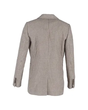 Brunello Cucinelli Vintage ヘリンボーン柄ダブルブレストブレザー - サムネイル3