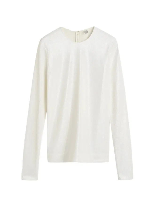 TOTEME TOTEME スパンコール ブラウス - Whiteの商品画像