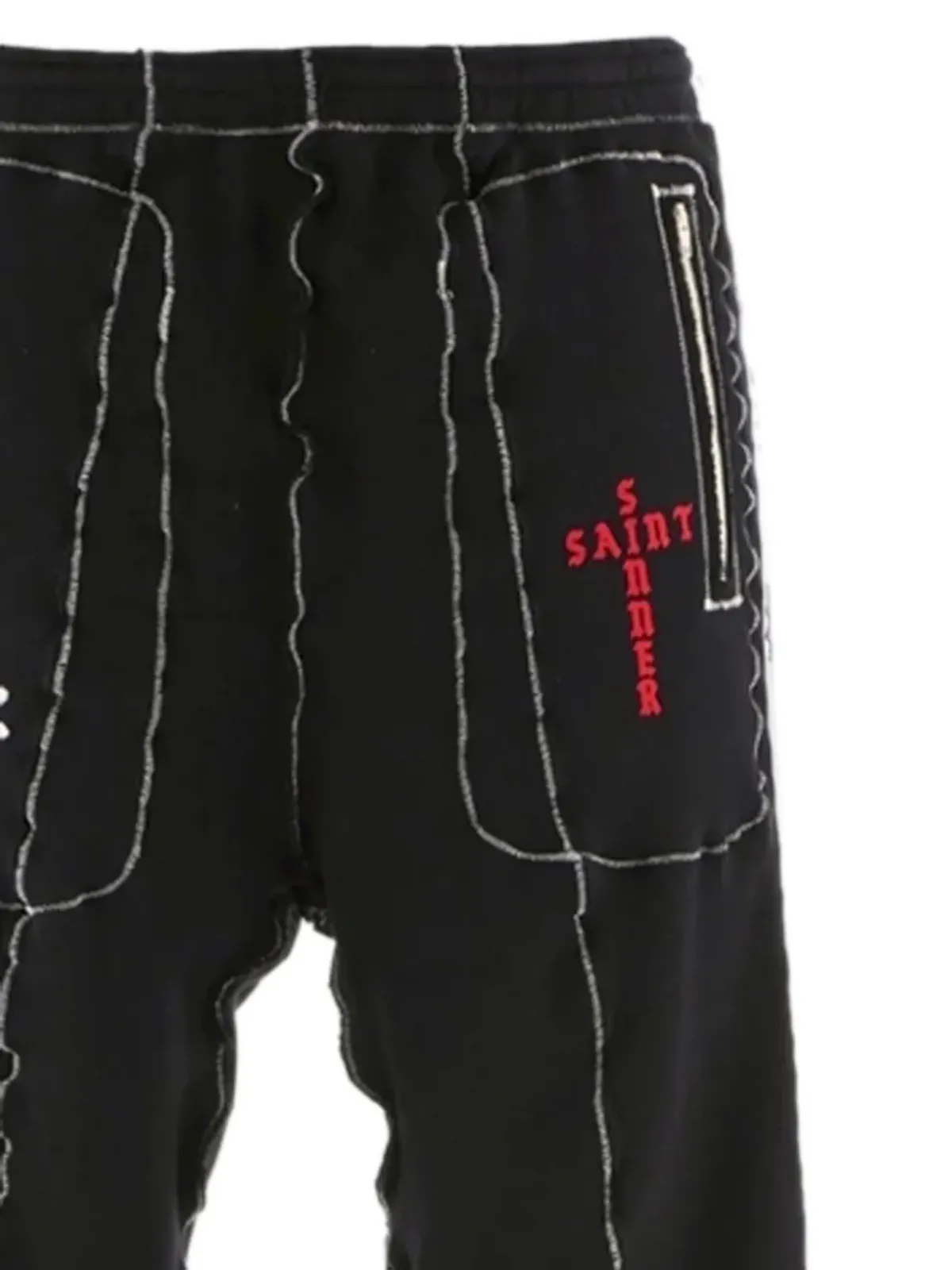 SAINT MXXXXXX x A Love Moment シームディテールパンツ - ブラック - 画像2