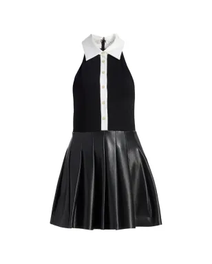 alice + olivia 襟付きプリーツミニドレス - サムネイル2