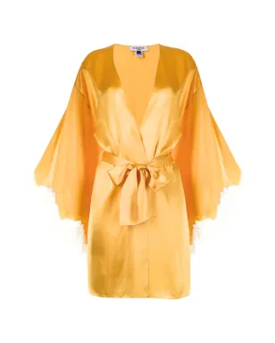 Gilda & Pearl レーストリム シルクローブ - サムネイル1