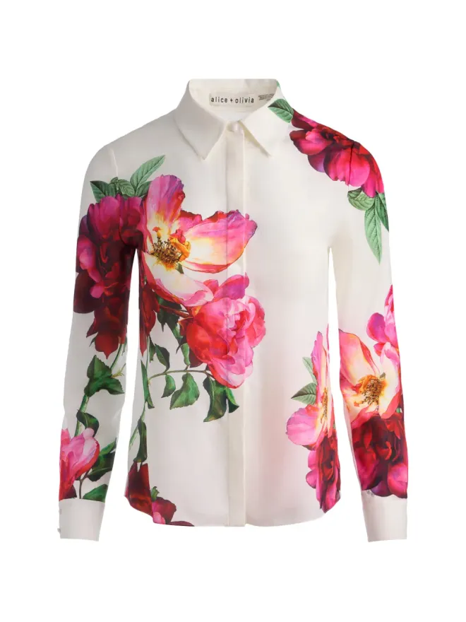 Alice + Olivia alice + olivia 花柄シャツの商品画像