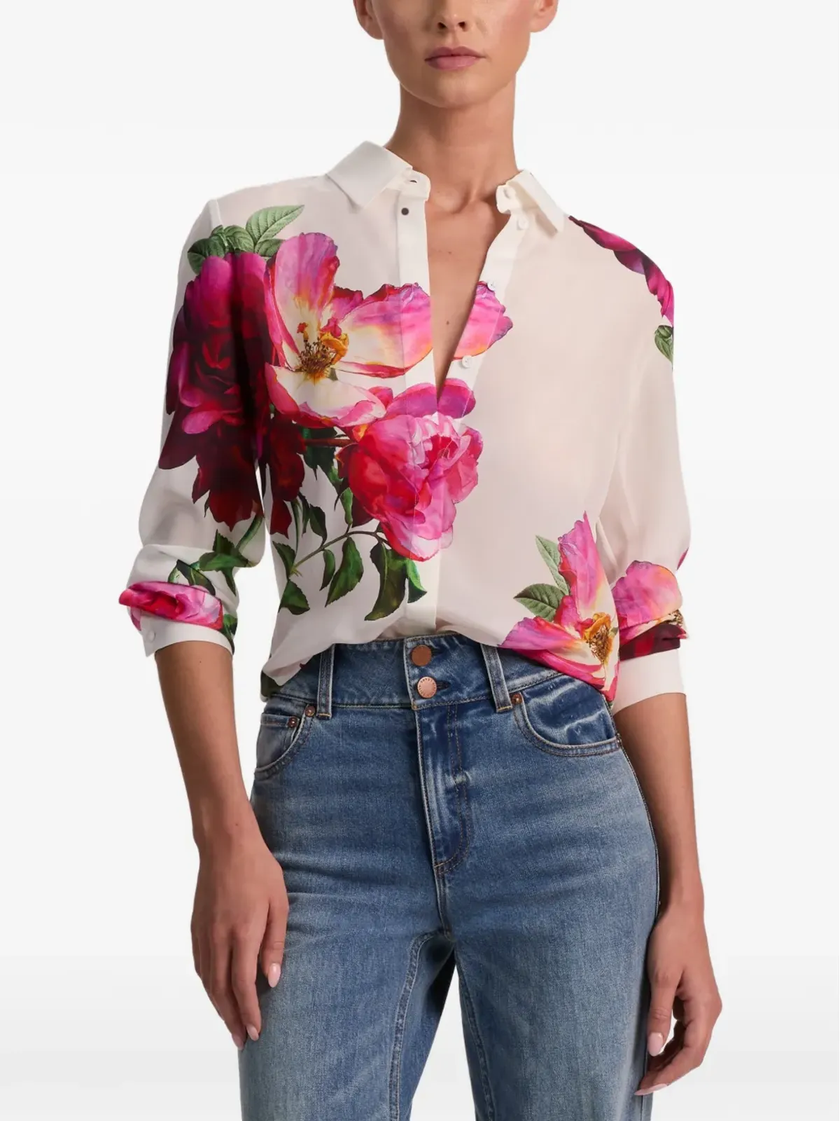 alice + olivia 花柄シャツ - 画像5