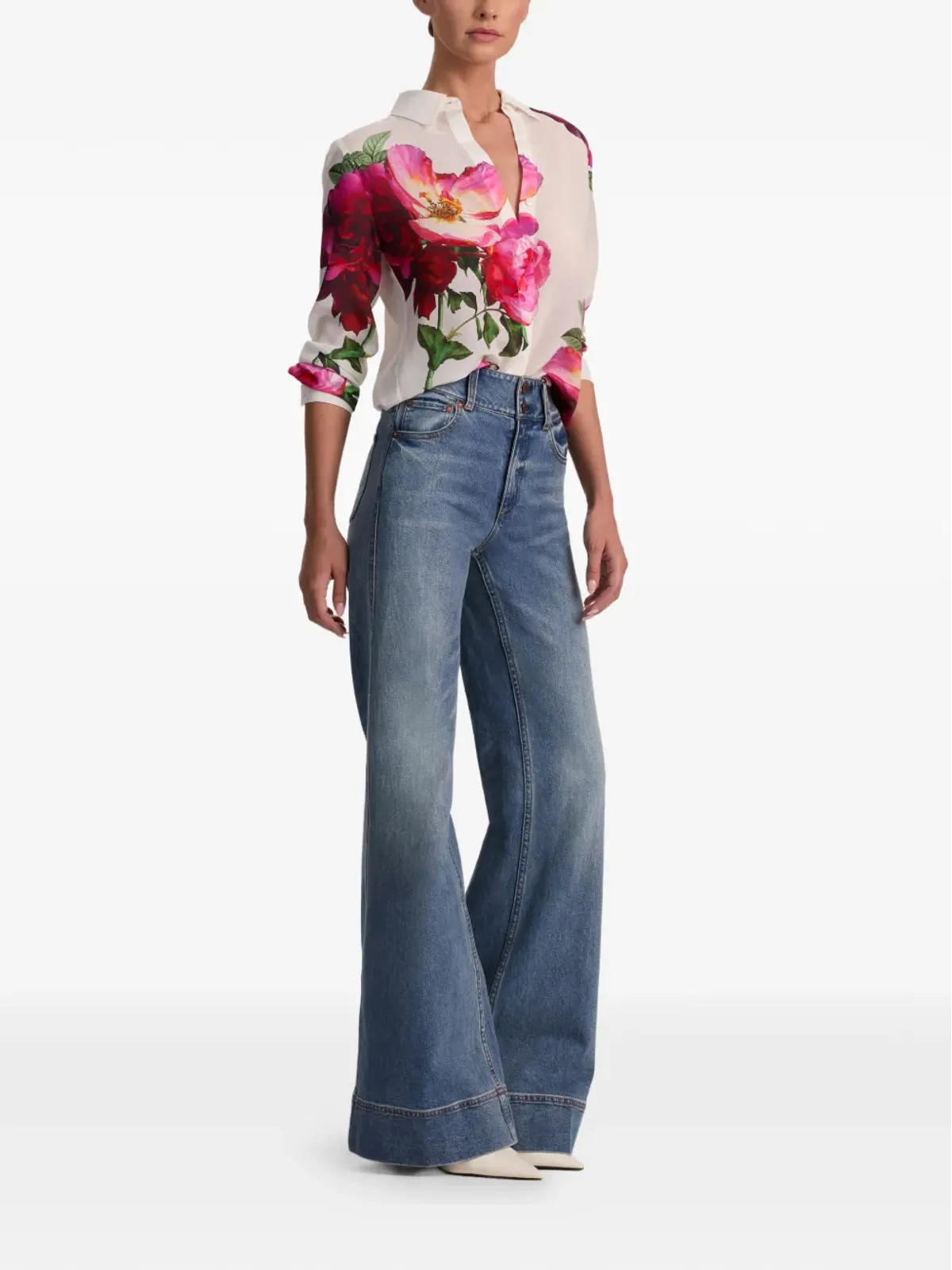 alice + olivia 花柄シャツ - 画像3