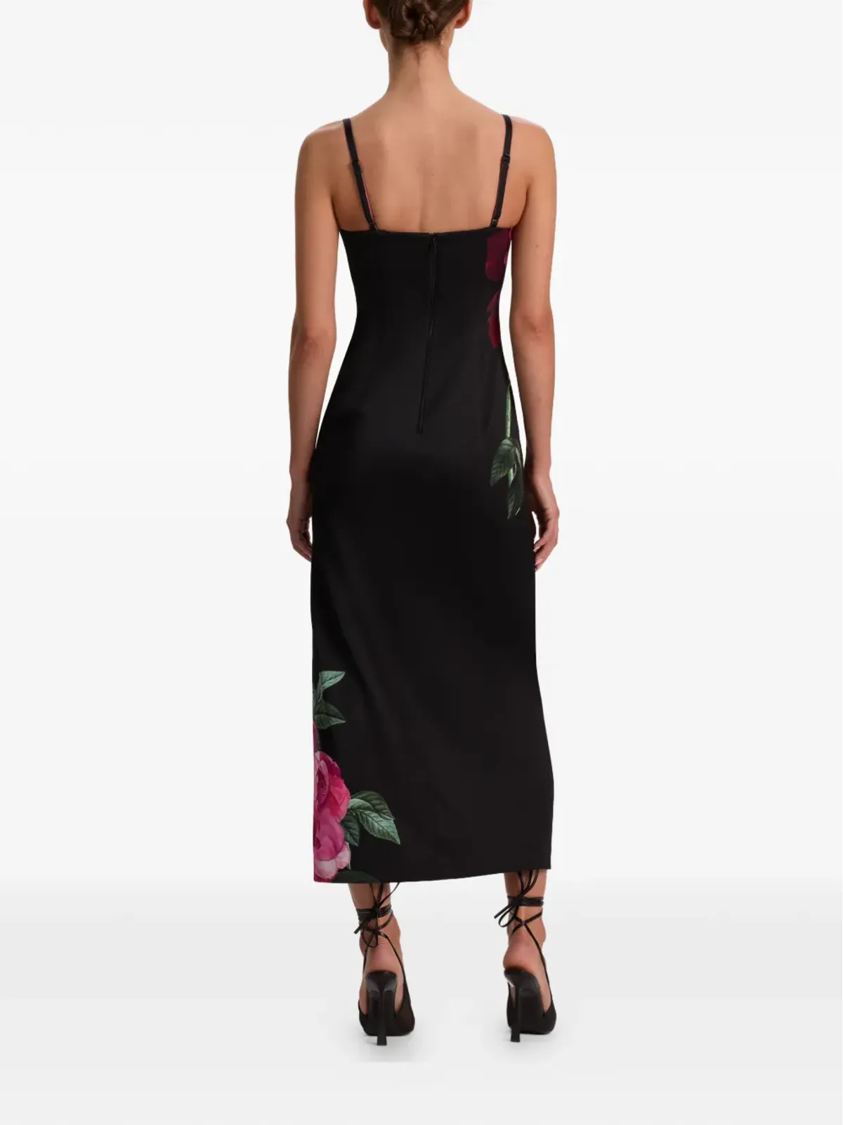 alice + olivia ニナ スウィートハート花柄ミディドレス - 画像5