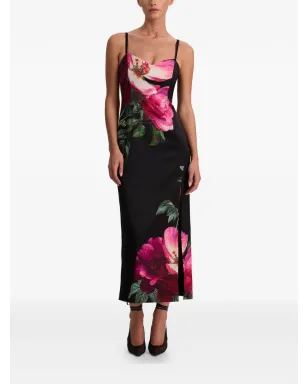 alice + olivia ニナ スウィートハート花柄ミディドレス - サムネイル3