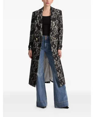 alice + olivia ジミー花柄ロングコート - サムネイル3