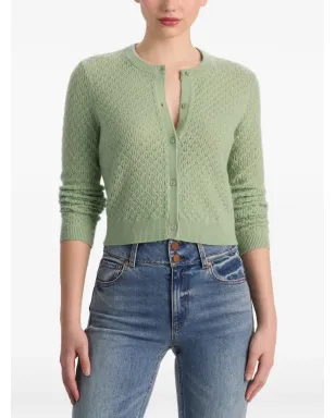 alice + olivia Dollie pointelle cardigan - サムネイル5