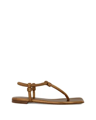Gianvito Rossi Juno knotted thong-strap sandals - Brown - サムネイル1