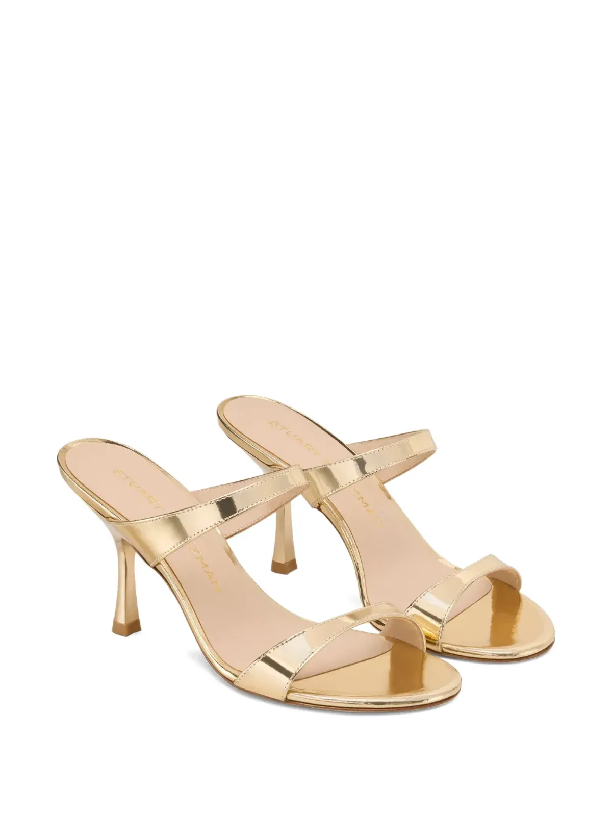 Stuart Weitzman ヌディスト ツーストラップ サンダル - ゴールド - 画像2