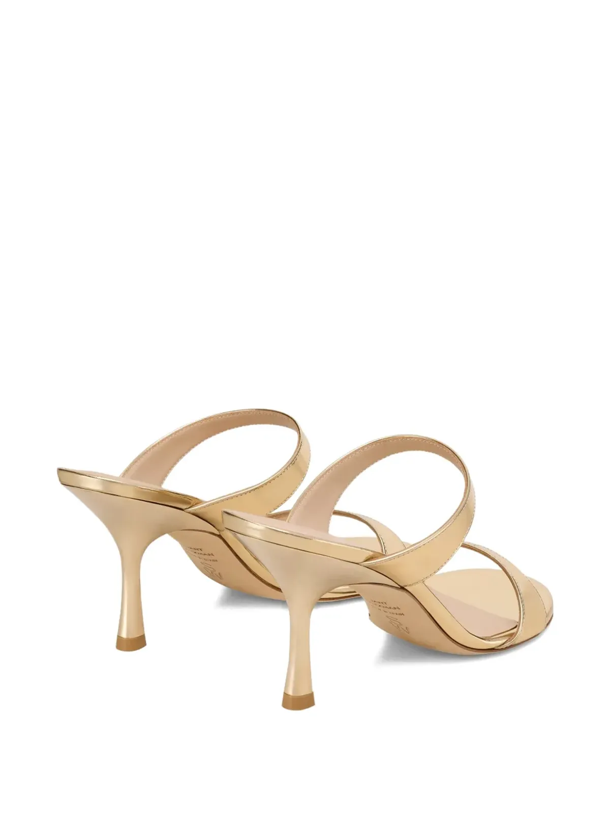 Stuart Weitzman ヌディスト ツーストラップ サンダル - ゴールド - 画像3