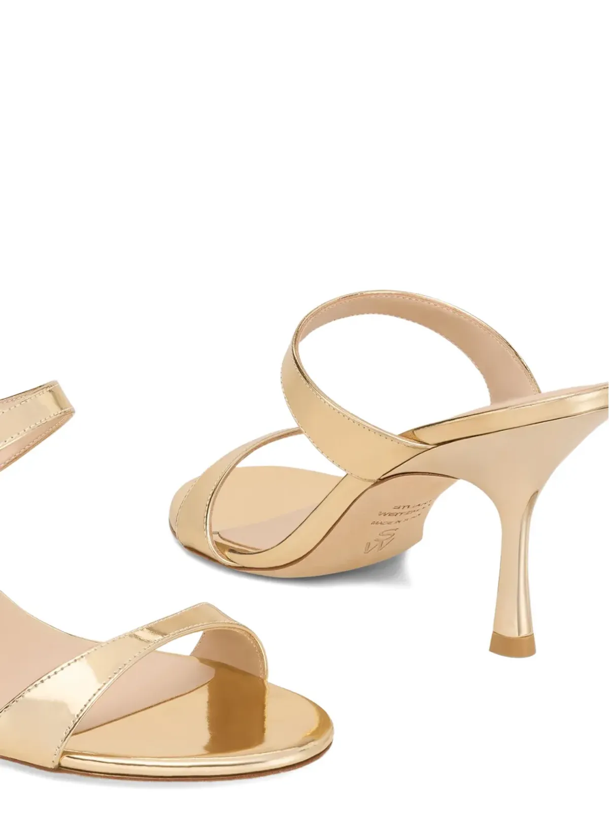 Stuart Weitzman ヌディスト ツーストラップ サンダル - ゴールド - 画像4
