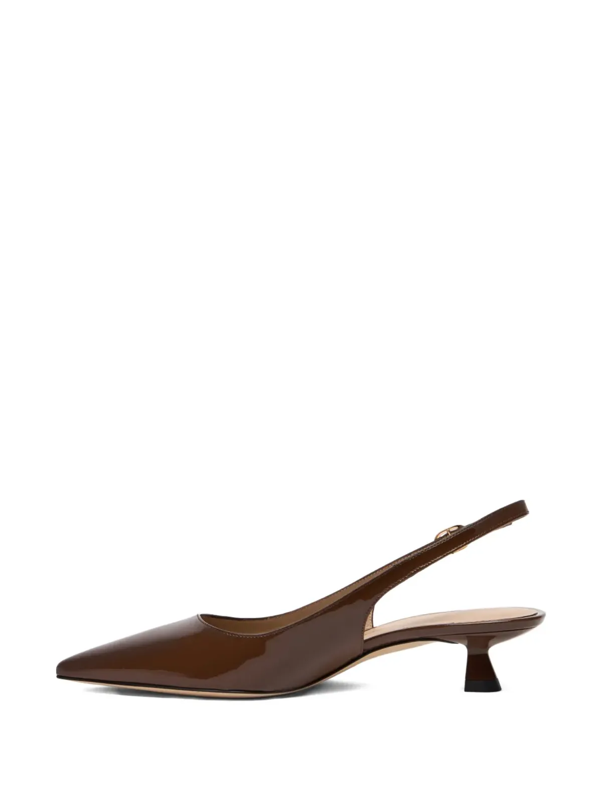 Stuart Weitzman Stuart Sculpt pointed sling-back pumps - Brown - 画像2