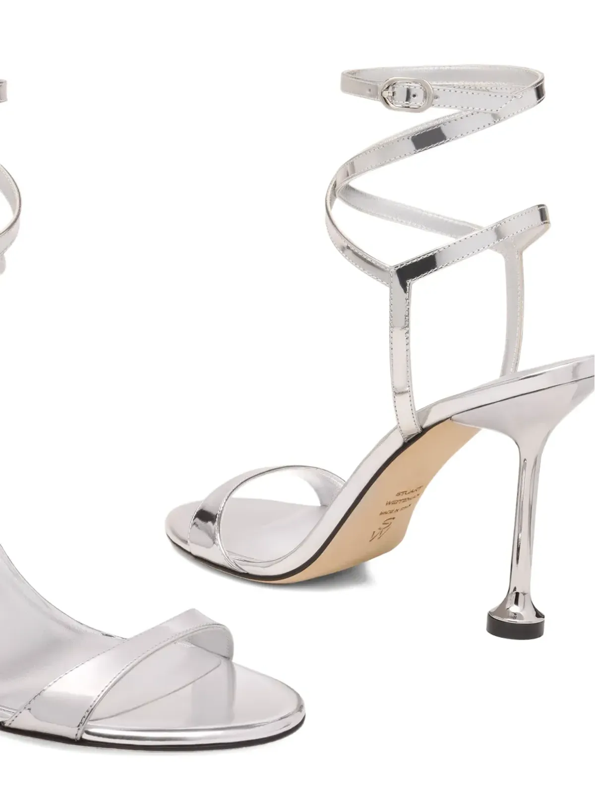 Stuart Weitzman ヌディスティニ ラップアンクルストラップ ヒールサンダル - 画像4