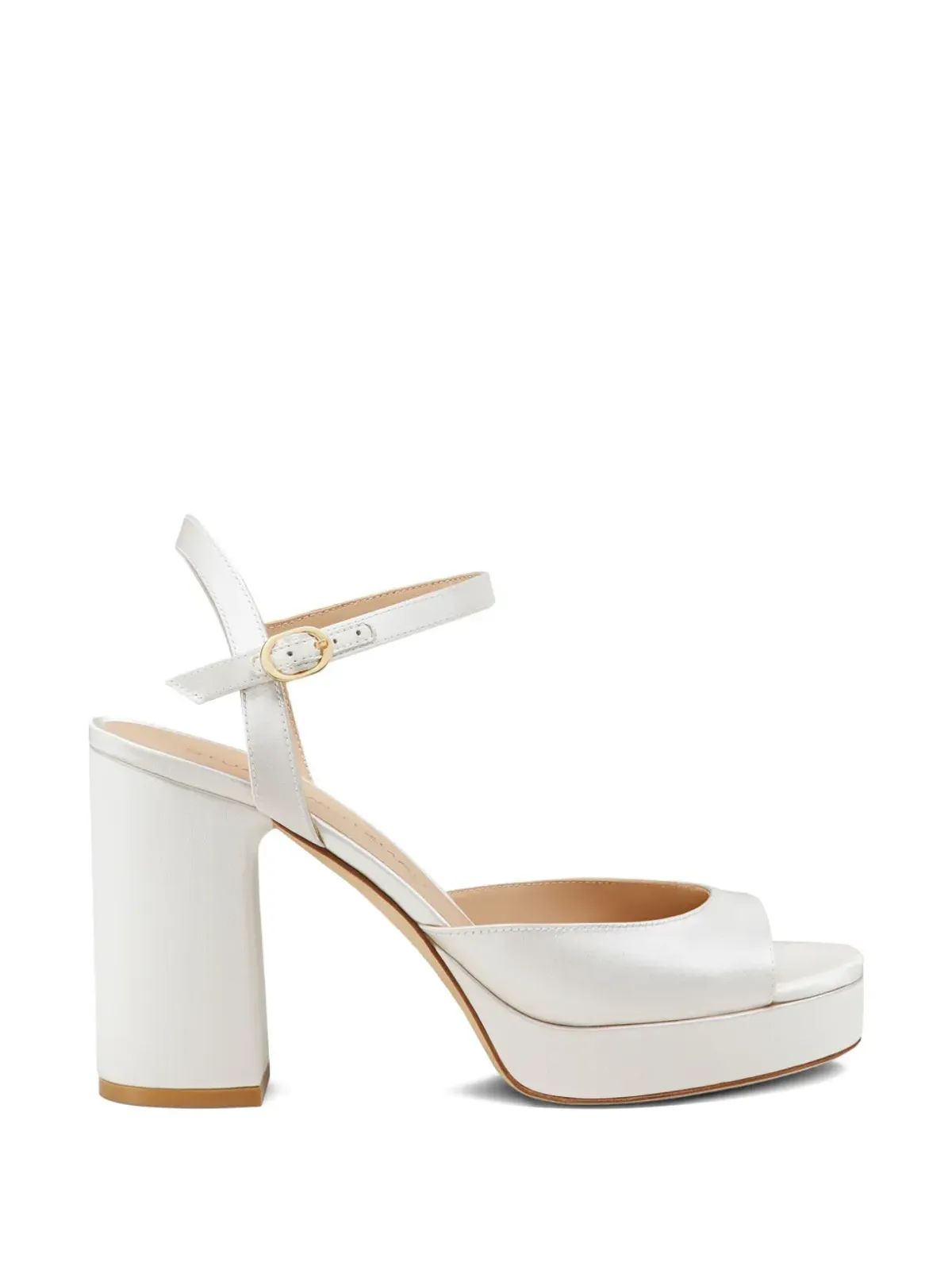 Stuart Weitzman Dayna II アーチドヴァンプ・プラットフォームサンダル - White - 画像1
