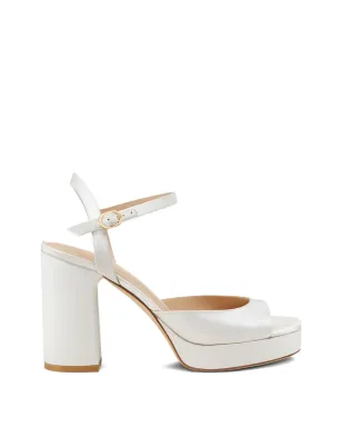 Stuart Weitzman Dayna II アーチドヴァンプ・プラットフォームサンダル - White - サムネイル1