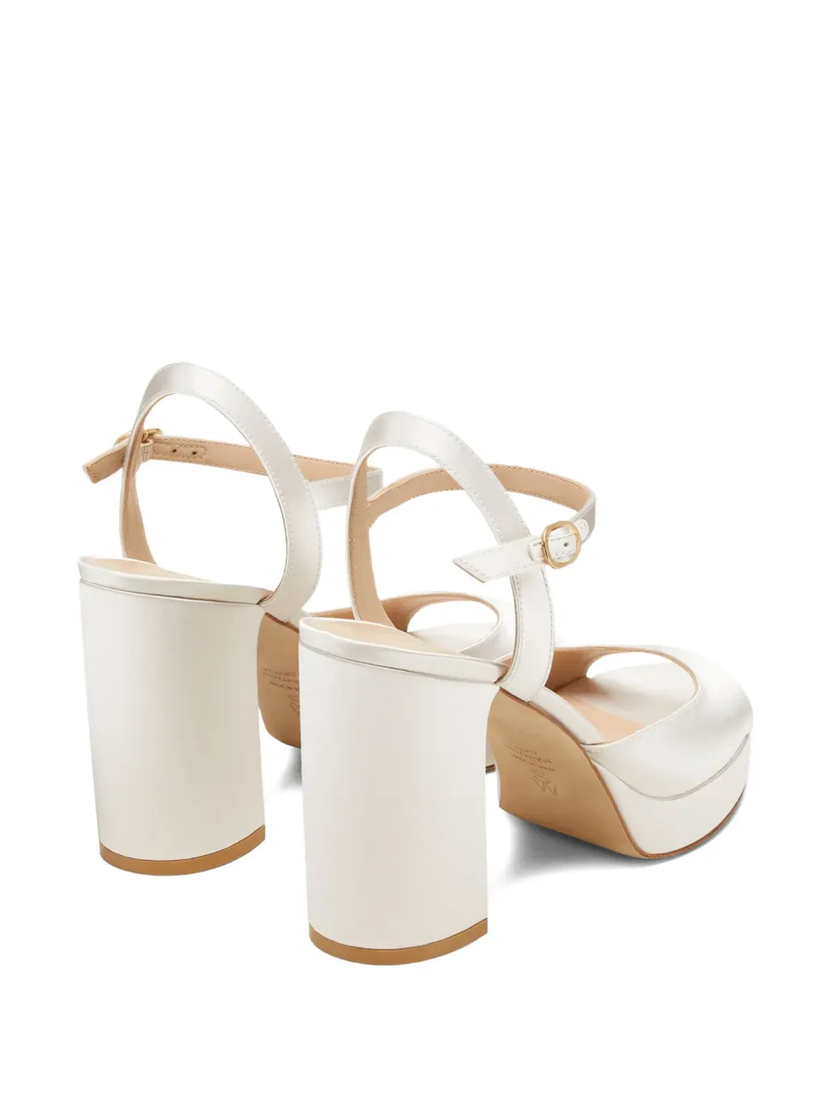 Stuart Weitzman Dayna II アーチドヴァンプ・プラットフォームサンダル - White - 画像3