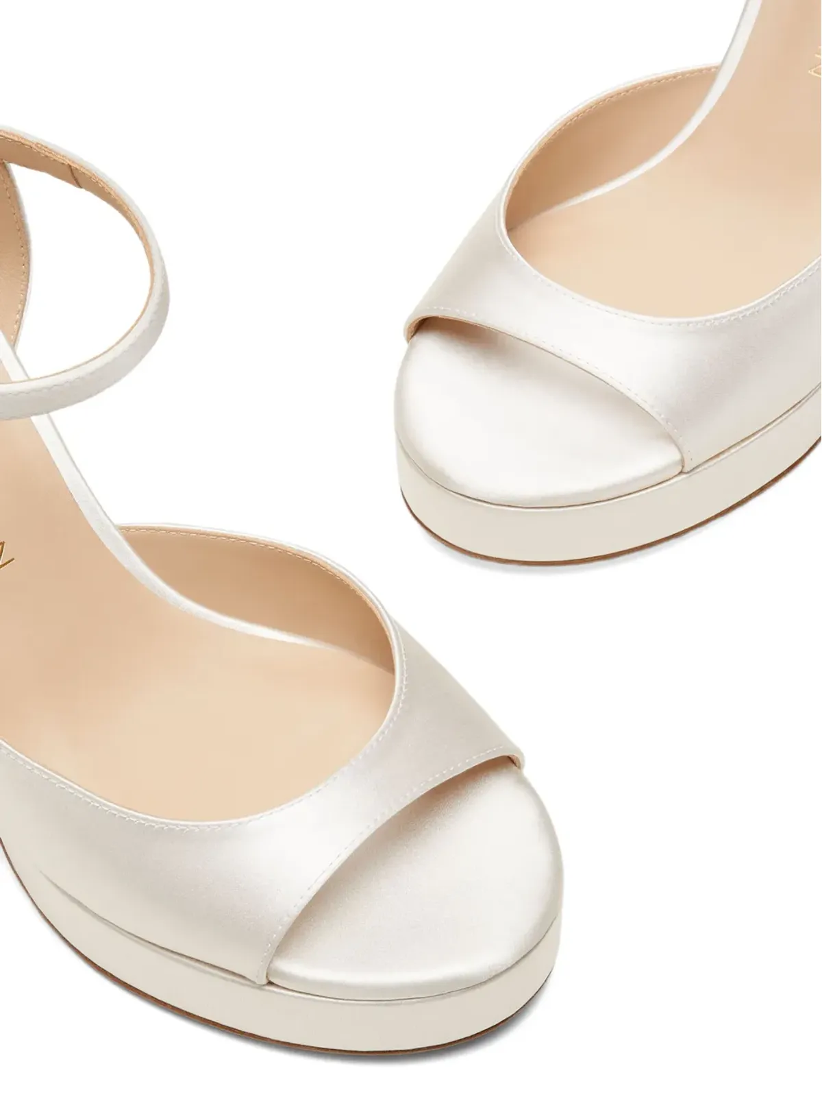 Stuart Weitzman Dayna II アーチドヴァンプ・プラットフォームサンダル - White - 画像4