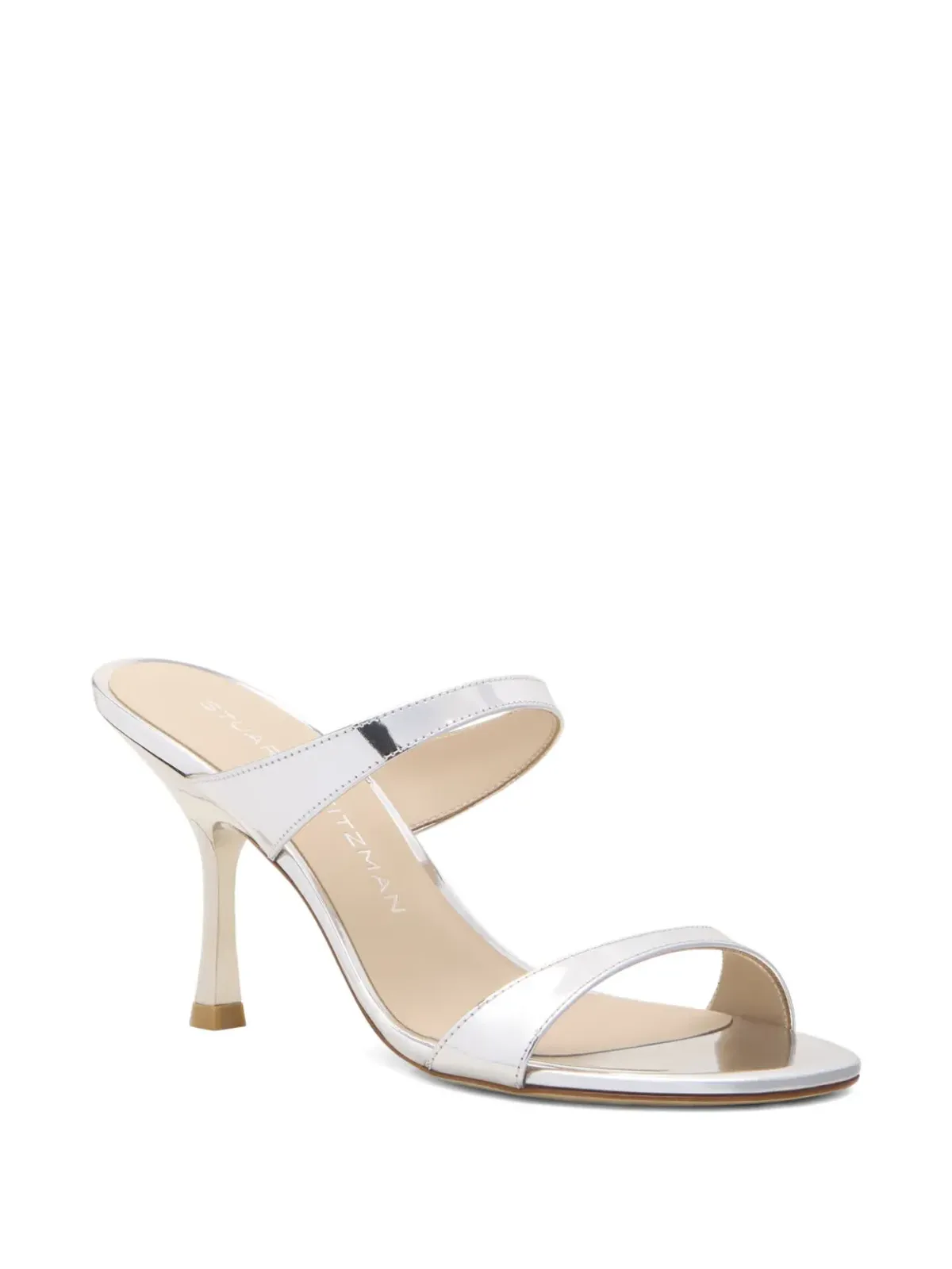 Stuart Weitzman ヌディスト・スライドサンダル（ツーストラップ） - 画像2