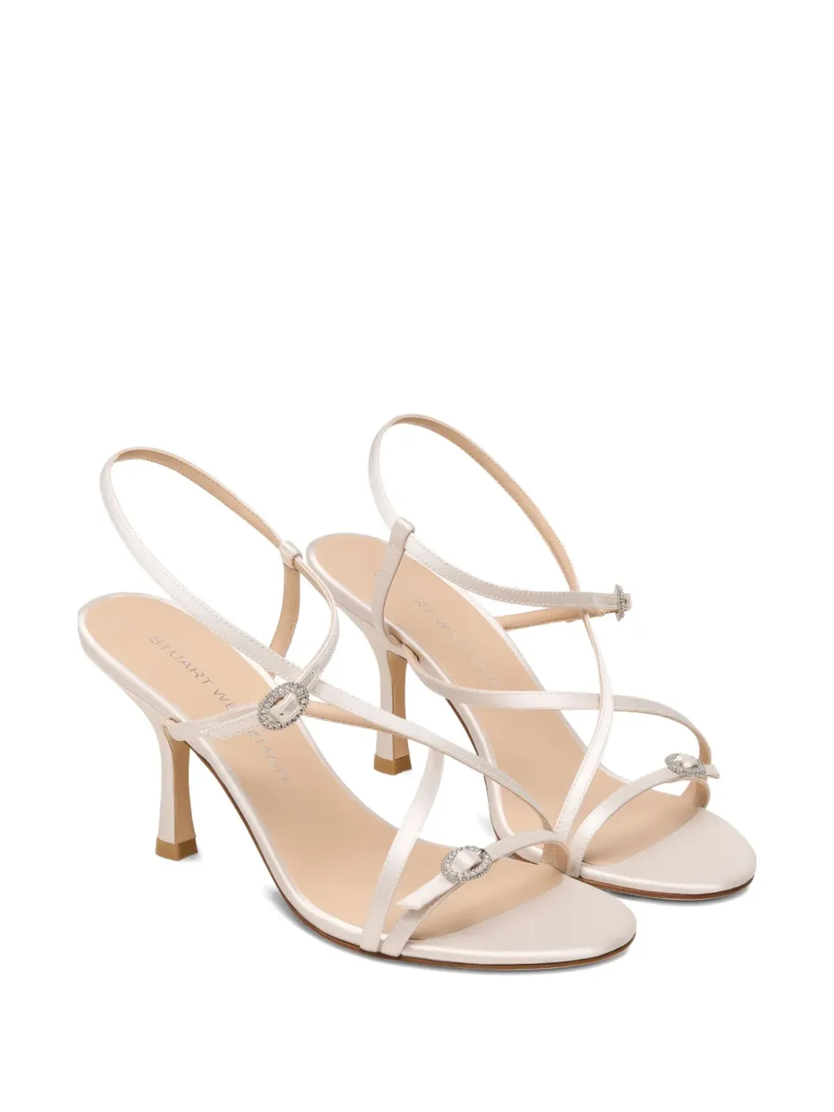 Stuart Weitzman Kensington クリスタル装飾ヒールサンダル - 画像2