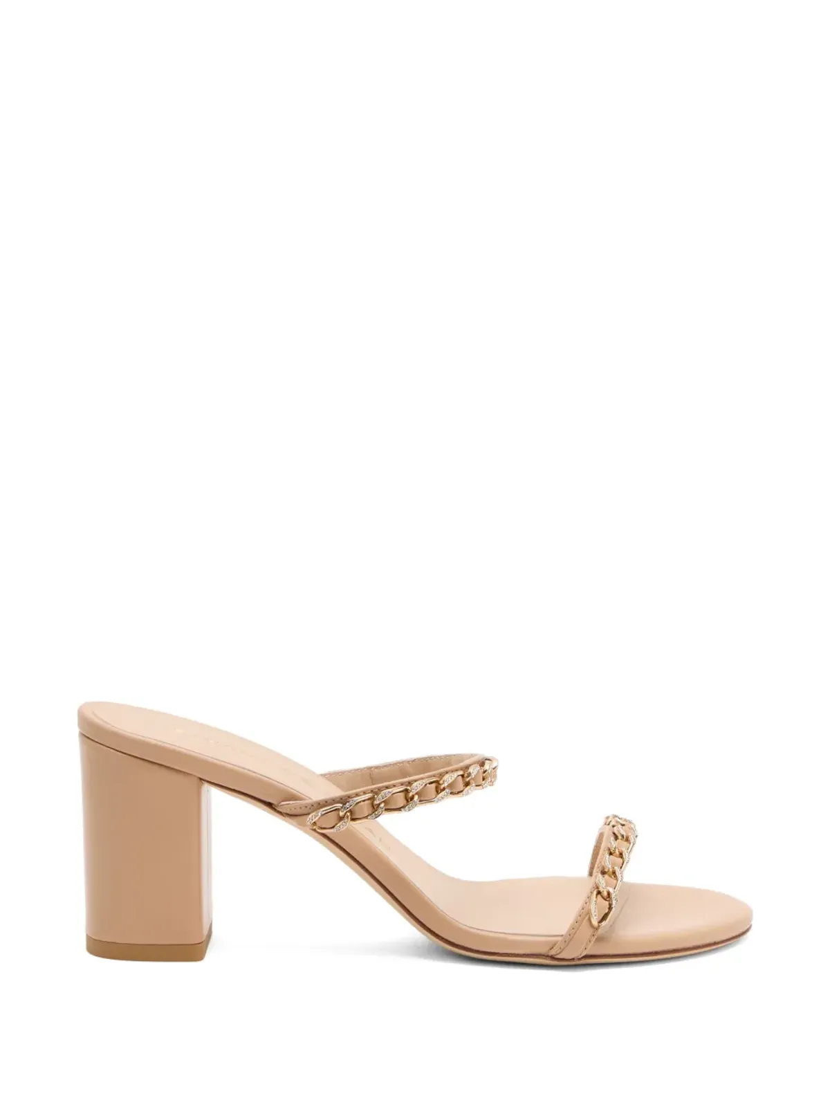 Stuart Weitzman Soluxe クリスタルチェーンストラップサンダル - 画像1