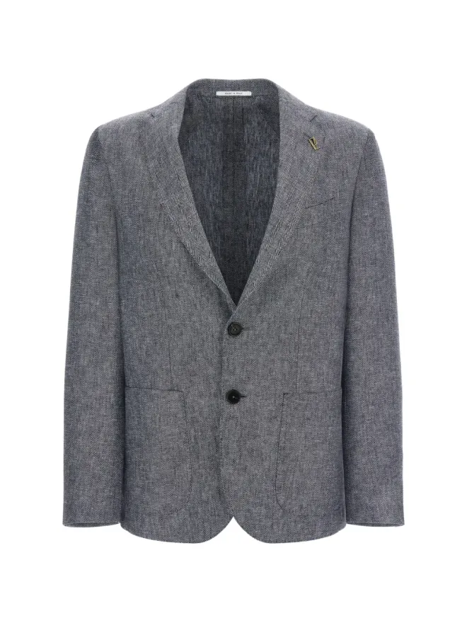 Pal Zileri Pal Zileri シェブロン柄 シングルブレスト ブレザーの商品画像