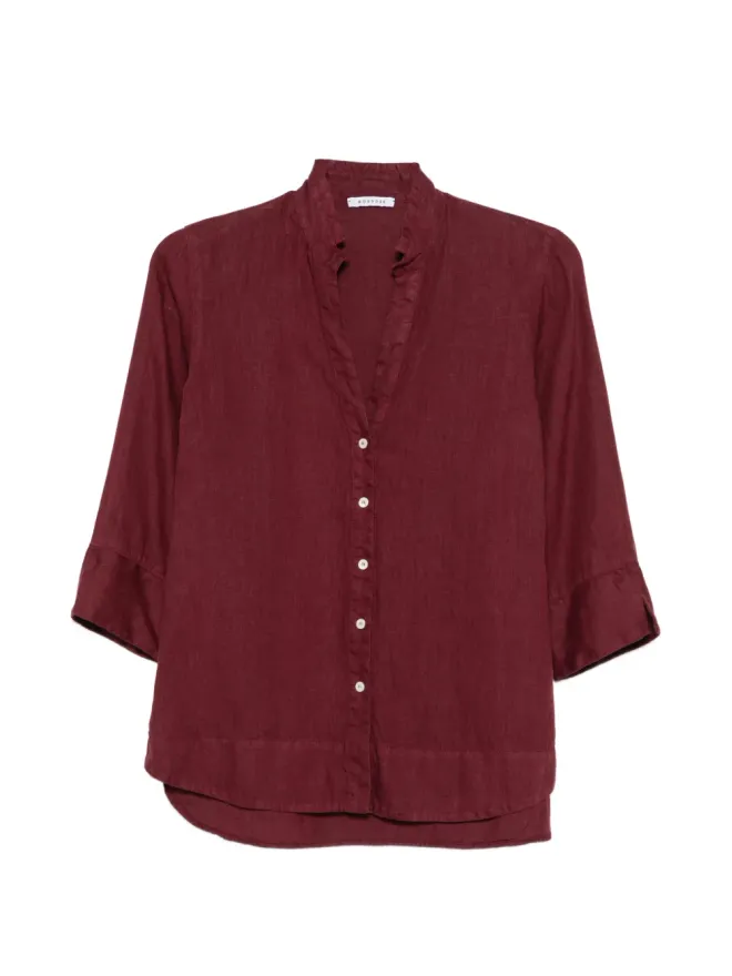 Rosso 35 Rosso 35 ボタン付きVネック3/4袖シャツの商品画像