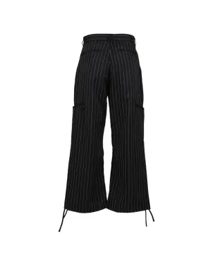 Y-3 ピンストライプ柄ドローコードパンツ - サムネイル2