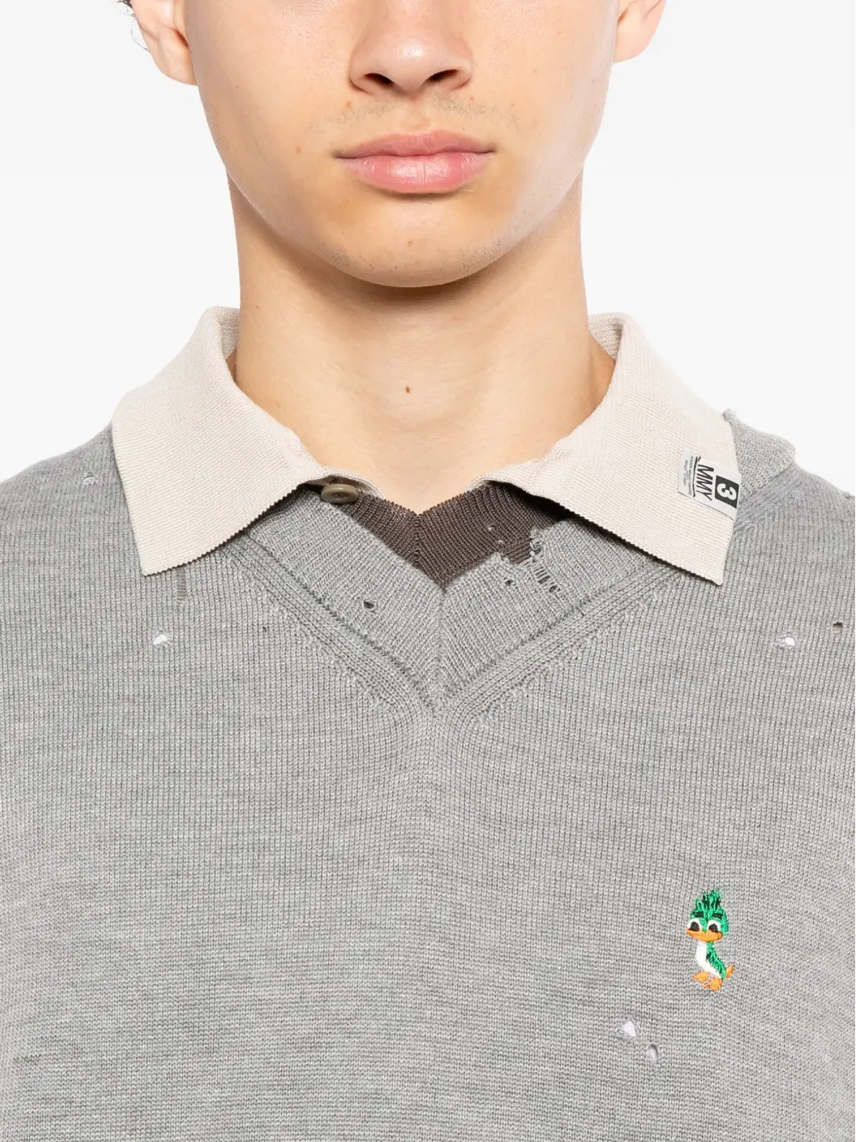 Maison MIHARA YASUHIRO ディストレスド スウェットシャツ - 画像5