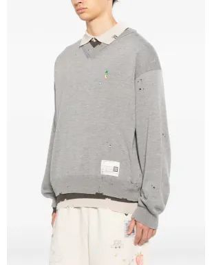 Maison MIHARA YASUHIRO ディストレスド スウェットシャツ - サムネイル3