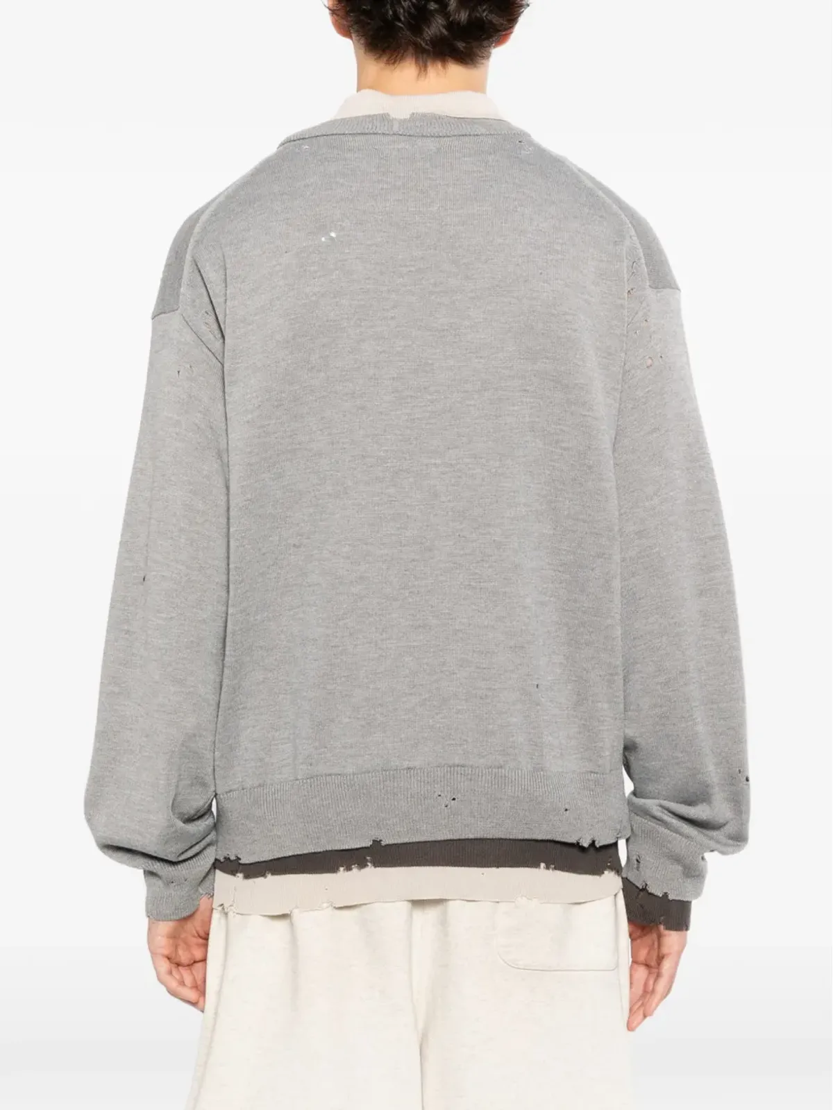 Maison MIHARA YASUHIRO ディストレスド スウェットシャツ - 画像4