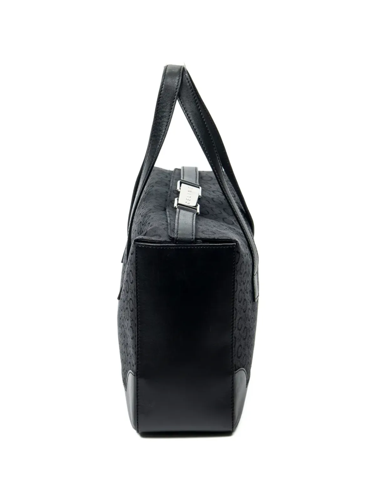 Celine ビンテージ フォールドトップ プリント レザー トートバッグ - 画像5