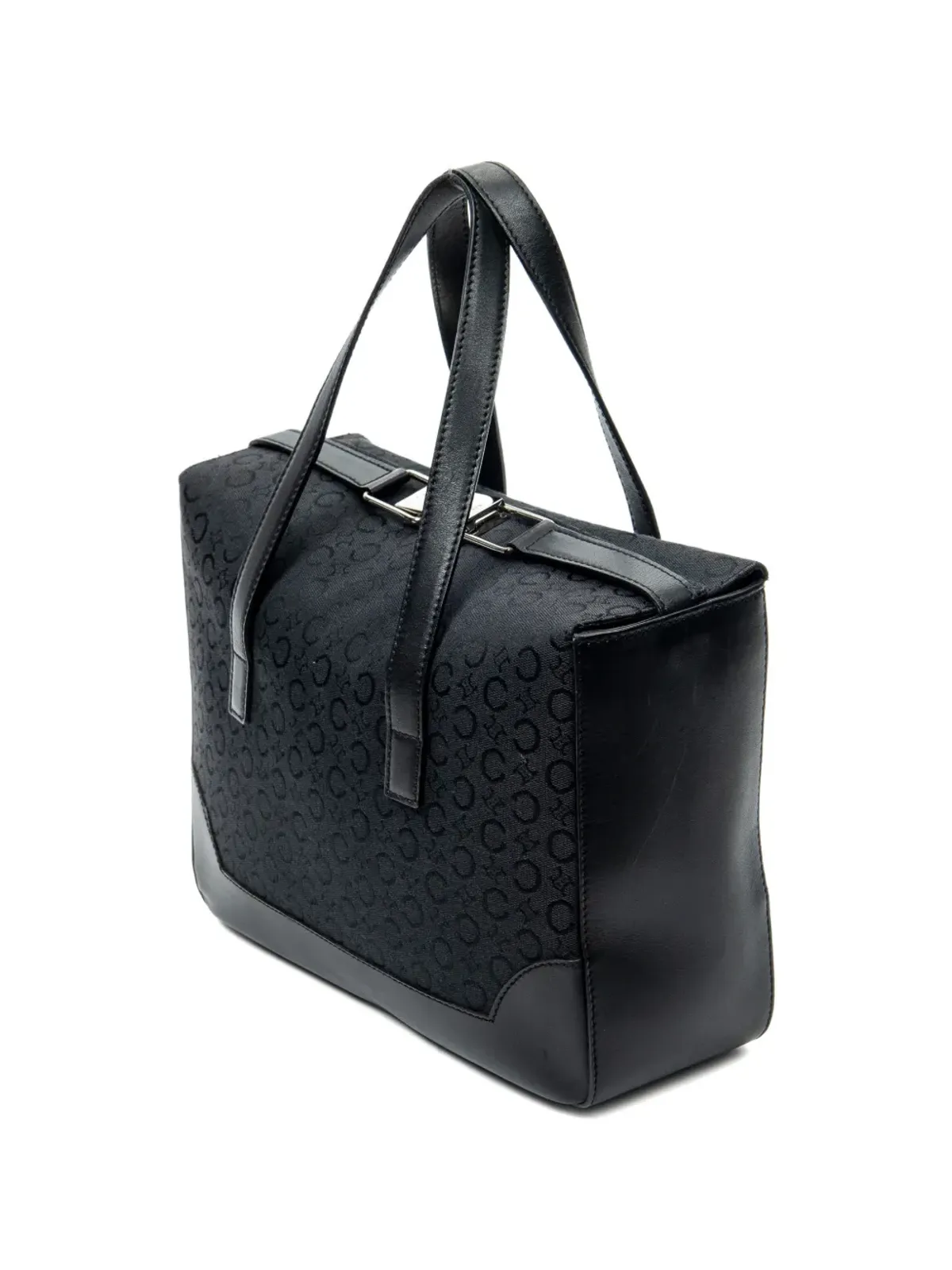 Celine ビンテージ フォールドトップ プリント レザー トートバッグ - 画像3