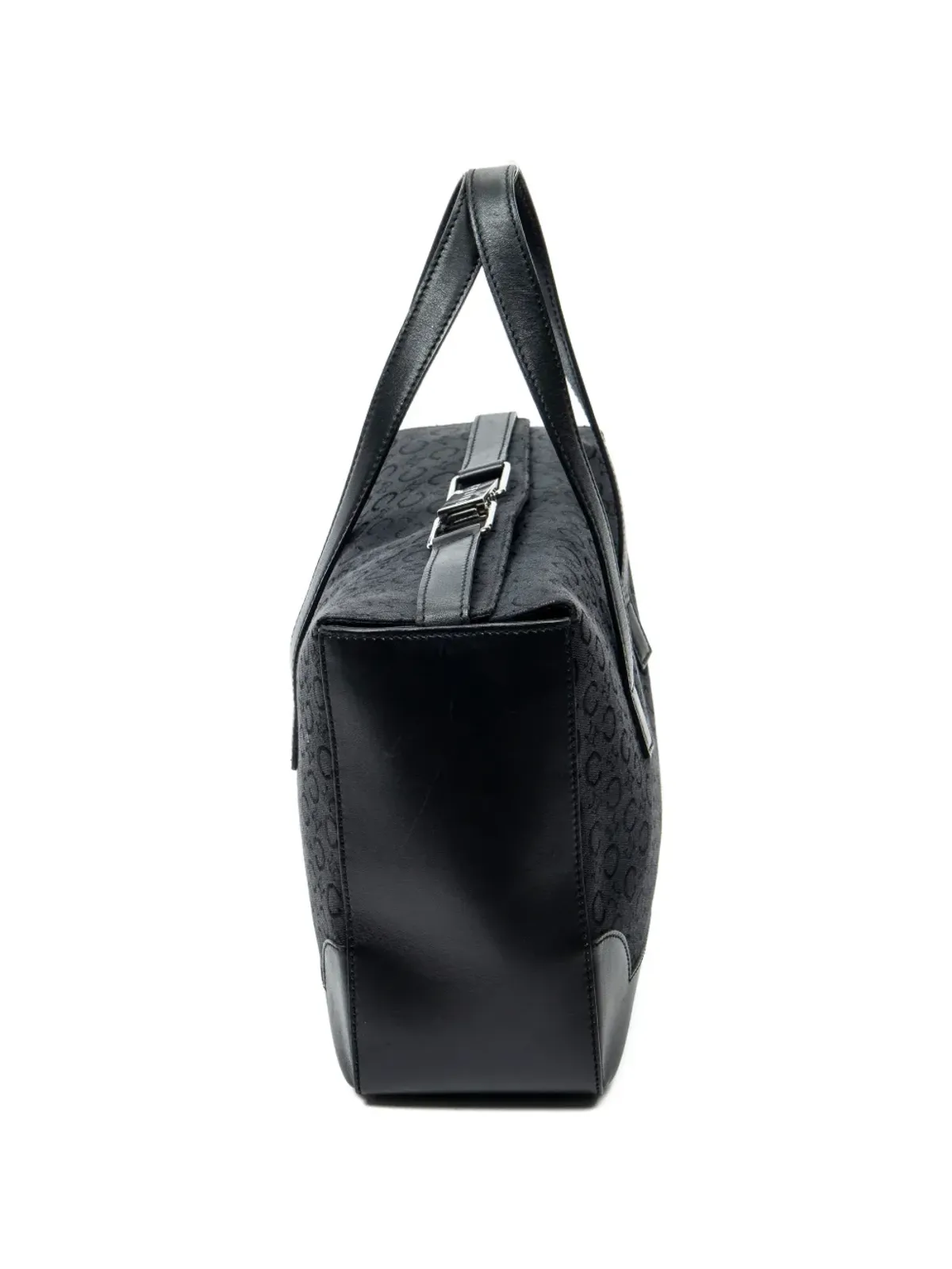 Celine ビンテージ フォールドトップ プリント レザー トートバッグ - 画像4