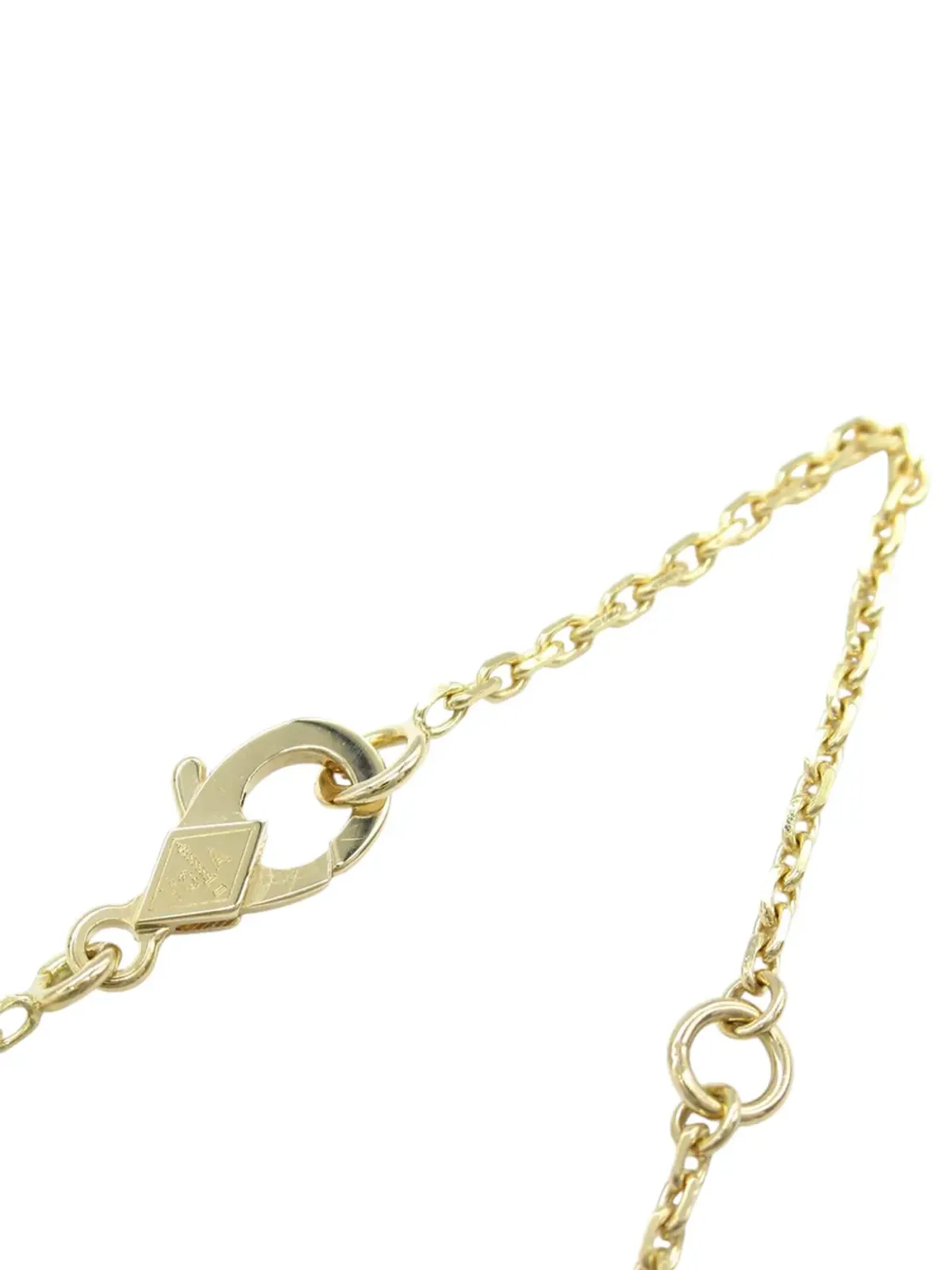 Van Cleef & Arpels ビンテージ アルハンブラ ペンダント ネックレス（18K イエローゴールド×オニキス、ブラック） - 画像3