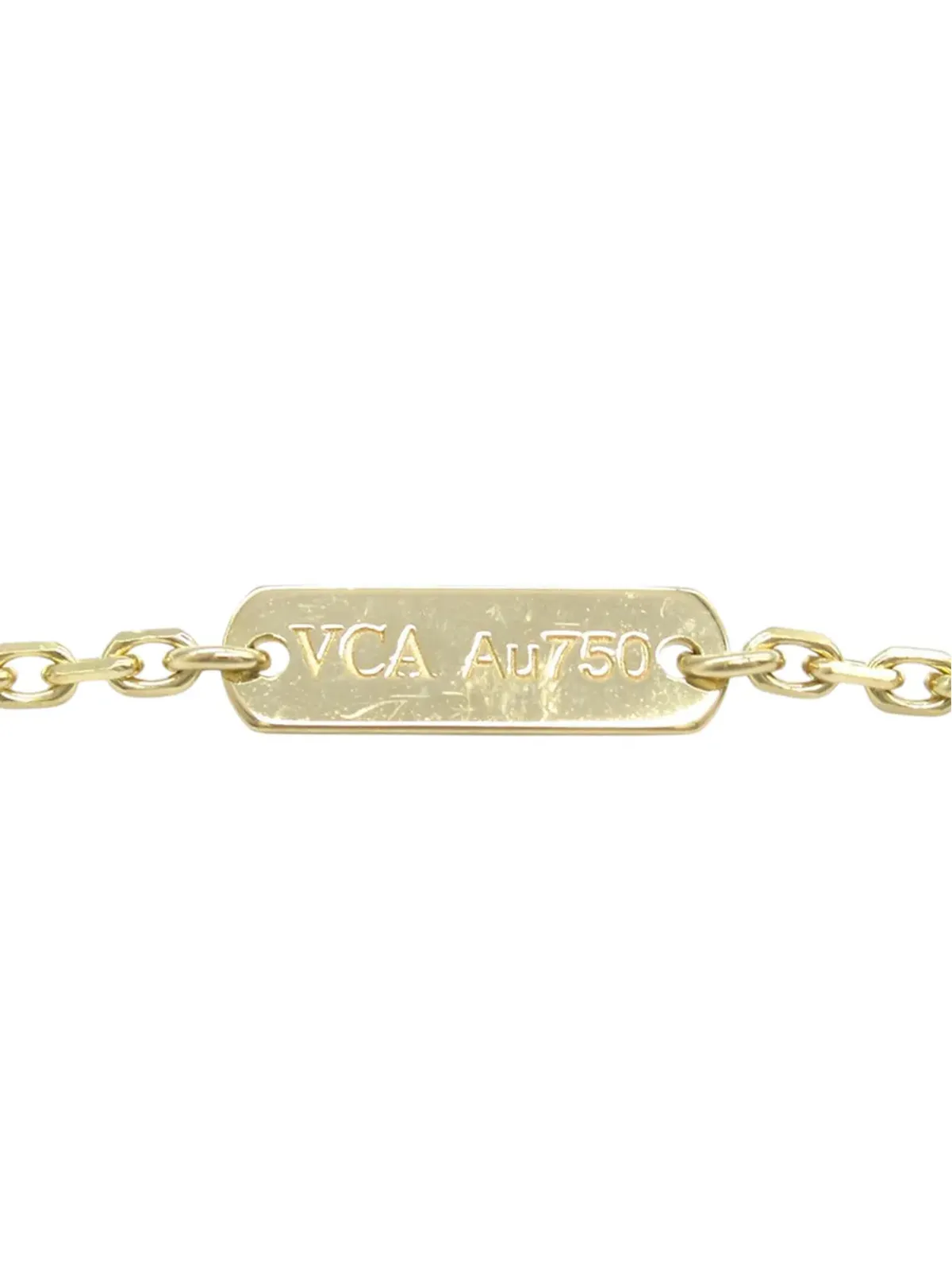 Van Cleef & Arpels ビンテージ アルハンブラ ペンダント ネックレス（18K イエローゴールド×オニキス、ブラック） - 画像4